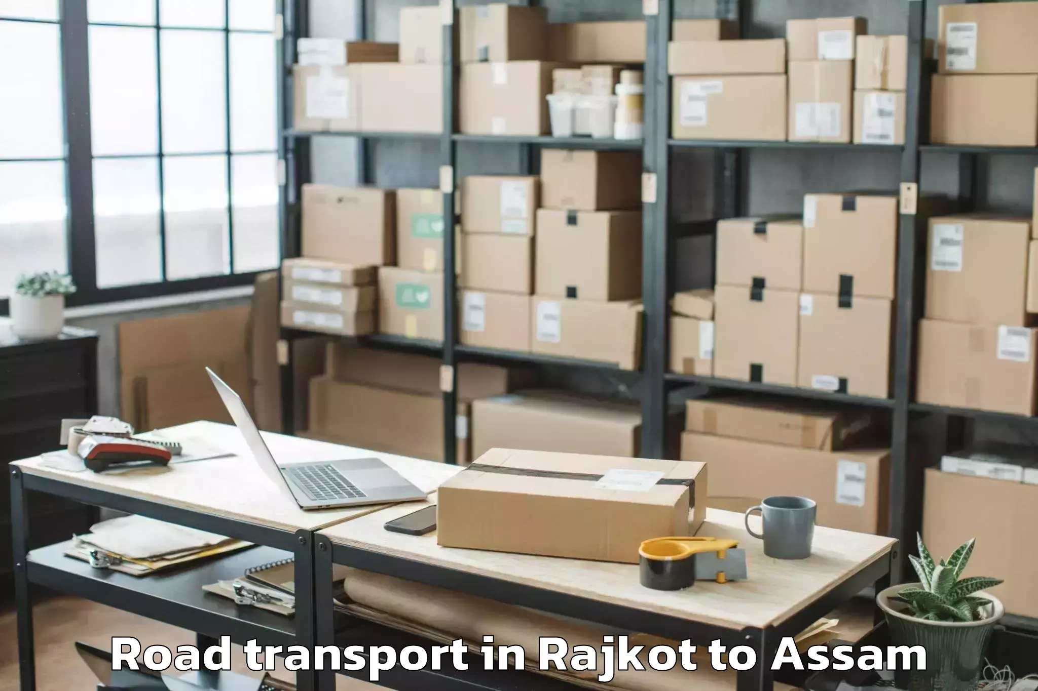 Professional Rajkot to Tengakhat Road Transport